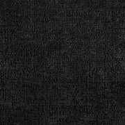 Havre Velour Fur Fabric Upholstered Ottoman in Black - 22074Black