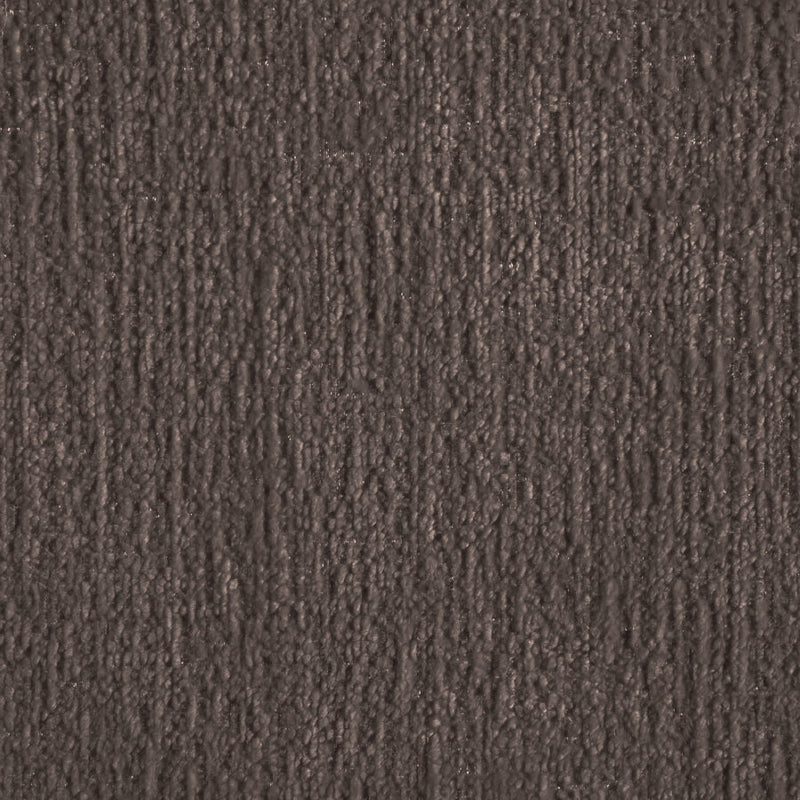 Havre Velour Fur Fabric Upholstered Ottoman in Brown - 22074Brown