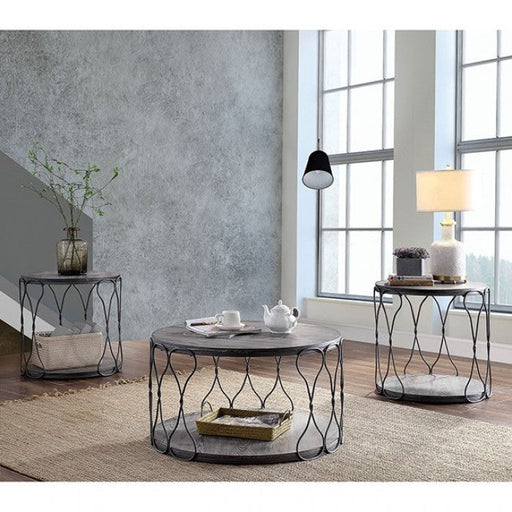 Hawdon Gray End Table - CM4171E