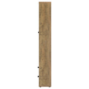 Hawthorne 4-shelf Glass Door Tall Cabinet with Drawers Mango - 953479