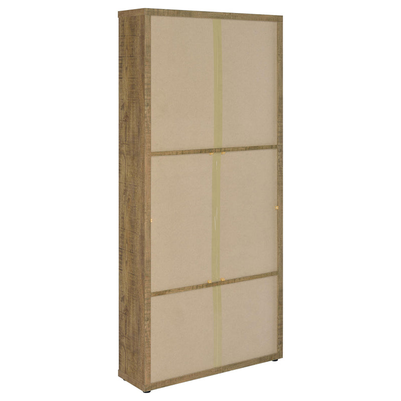 Hawthorne 4-shelf Glass Door Tall Cabinet with Drawers Mango - 953479