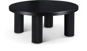 Hayden Solid Wood And Oak Veneer Coffee Table in Black - 99059Black-CT