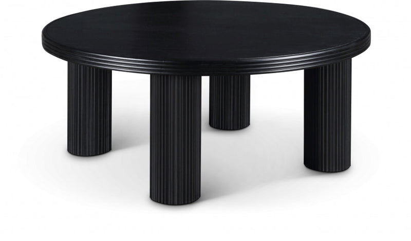 Hayden Solid Wood And Oak Veneer Coffee Table in Black - 99059Black-CT