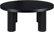 Hayden Solid Wood And Oak Veneer Coffee Table in Black - 99059Black-CT