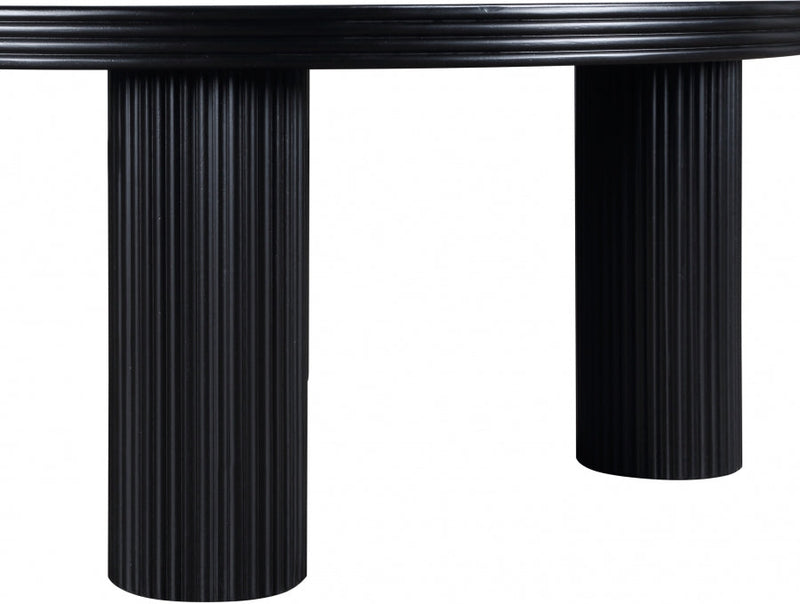 Hayden Solid Wood And Oak Veneer Coffee Table in Black - 99059Black-CT