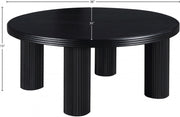 Hayden Solid Wood And Oak Veneer Coffee Table in Black - 99059Black-CT