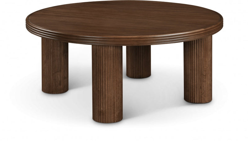 Hayden Solid Wood And Oak Veneer Coffee Table in Brown - 99059Brown-CT