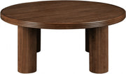 Hayden Solid Wood And Oak Veneer Coffee Table in Brown - 99059Brown-CT
