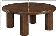 Hayden Solid Wood And Oak Veneer Coffee Table in Brown - 99059Brown-CT