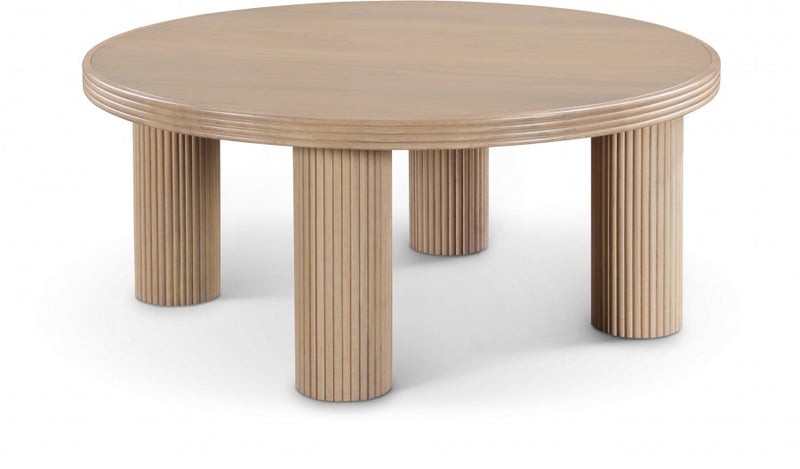 Hayden Solid Wood And Oak Veneer Coffee Table in Natural - 99059Oak-CT