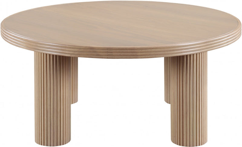 Hayden Solid Wood And Oak Veneer Coffee Table in Natural - 99059Oak-CT