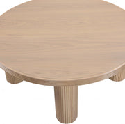 Hayden Solid Wood And Oak Veneer Coffee Table in Natural - 99059Oak-CT