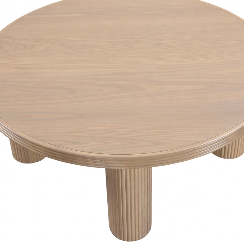 Hayden Solid Wood And Oak Veneer Coffee Table in Natural - 99059Oak-CT