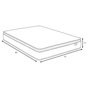 Hayes 11-inch Eastern King Pillow Top Foam Hybrid Mattress - 350362KE