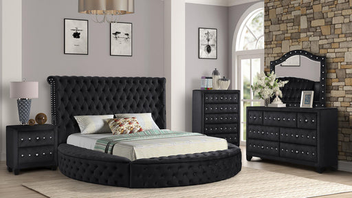 Hazel King 5 Pc Bedroom Set in Black - Hazel King 5 Pc Bedroom Set in Black
