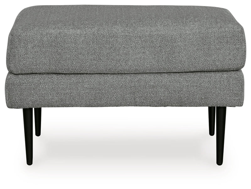 Hazela Chair and Ottoman in Charcoal - PKG015060