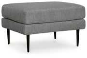 Hazela Chair and Ottoman in Charcoal - PKG015060