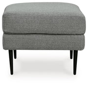 Hazela Chair and Ottoman in Charcoal - PKG015060