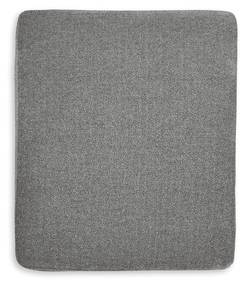 Hazela Chair and Ottoman in Charcoal - PKG015060