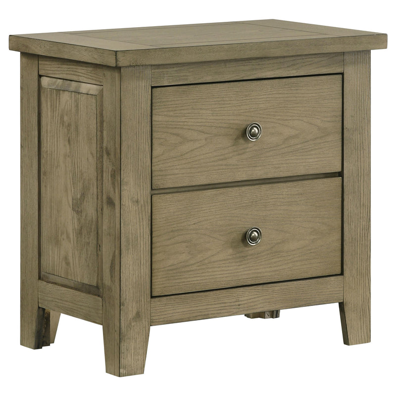 Hazlewood 2-drawer Nightstand Bedside Table Vineyard Oak - 207532