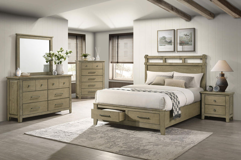 Hazlewood 2-drawer Nightstand Bedside Table Vineyard Oak - 207532