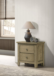 Hazlewood 2-drawer Nightstand Bedside Table Vineyard Oak - 207532