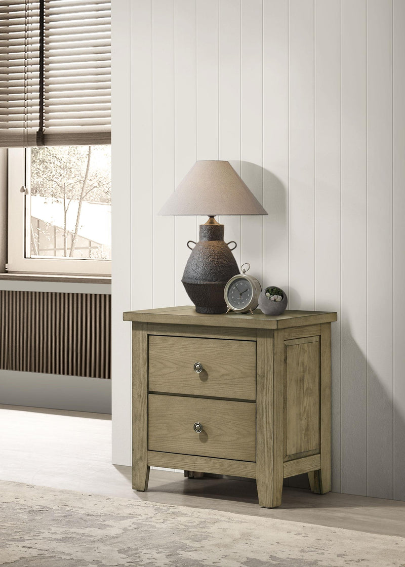 Hazlewood 2-drawer Nightstand Bedside Table Vineyard Oak - 207532