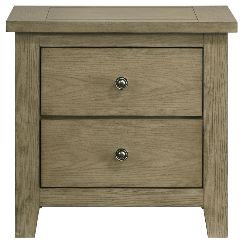 Hazlewood 2-drawer Nightstand Bedside Table Vineyard Oak - 207532