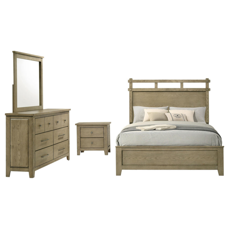 Hazlewood 4-piece Eastern King Bedroom Set Vineyard Oak - 207531KE-S4