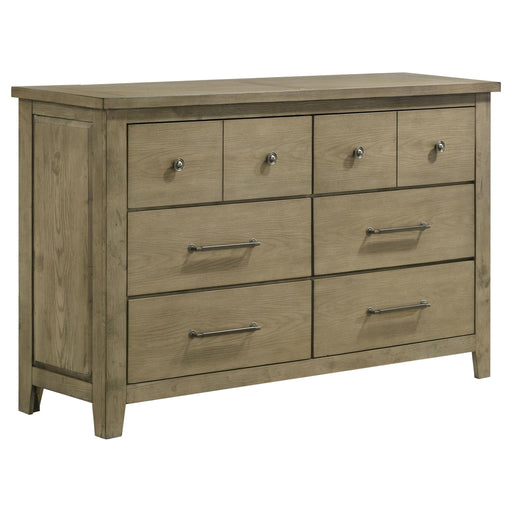 Hazlewood 6-drawer Bedroom Dresser Cabinet Vineyard Oak - 207533