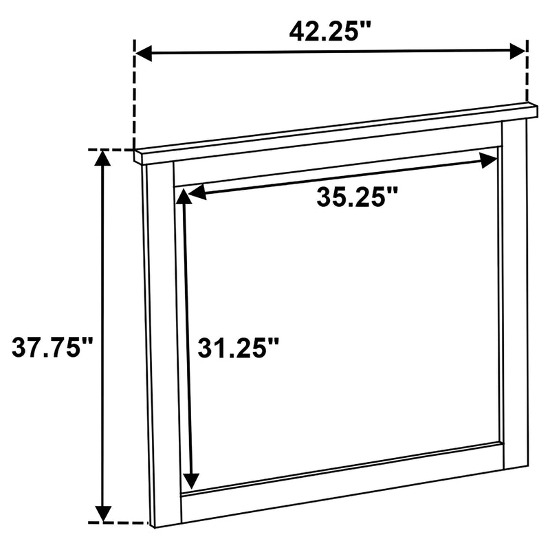 Hazlewood Dresser Mirror Vineyard Oak - 207534