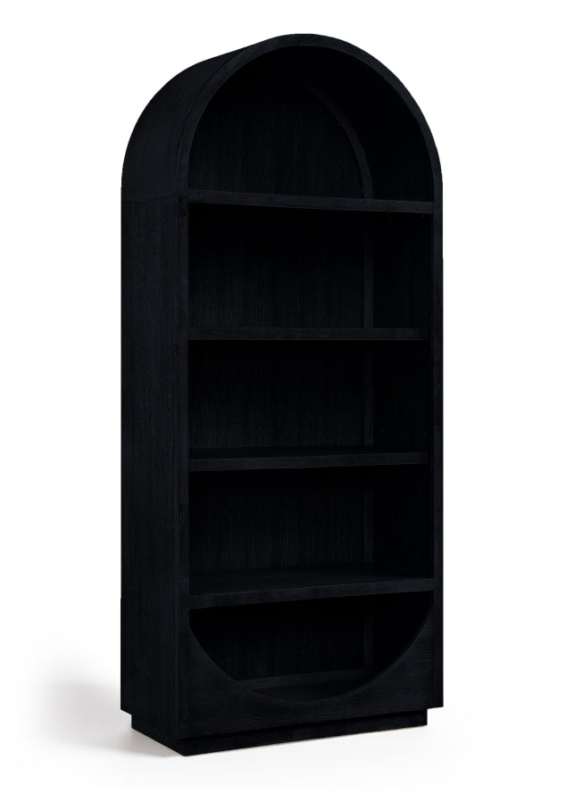 Hearth Solid Wood Bookcase in Black - 77024Black