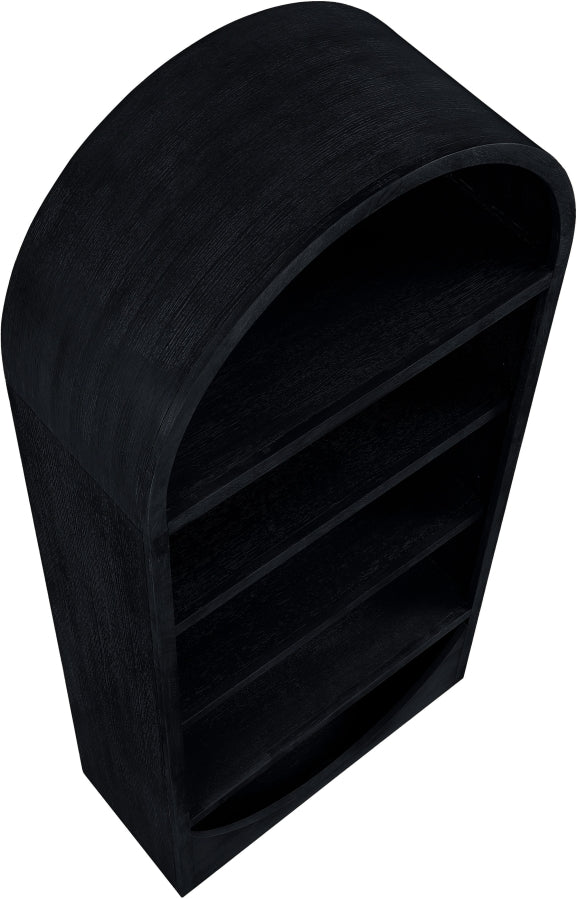 Hearth Solid Wood Bookcase in Black - 77024Black