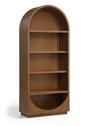 Hearth Solid Wood Bookcase in Brown - 77024Brown