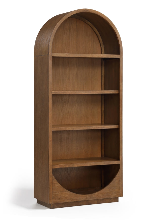 Hearth Solid Wood Bookcase in Brown - 77024Brown