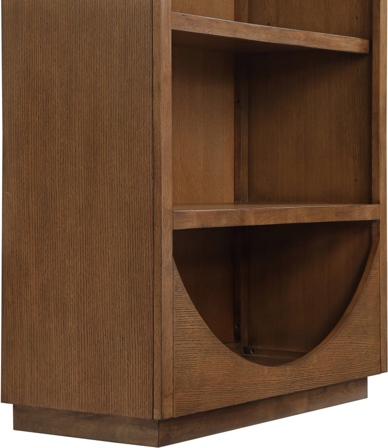 Hearth Solid Wood Bookcase in Brown - 77024Brown
