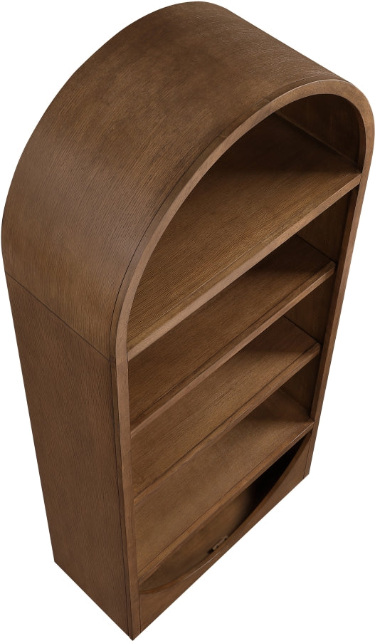 Hearth Solid Wood Bookcase in Brown - 77024Brown