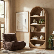 Hearth Solid Wood Bookcase in Natural - 77024Natural