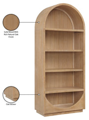 Hearth Solid Wood Bookcase in Natural - 77024Natural