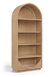 Hearth Solid Wood Bookcase in Natural - 77024Natural