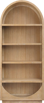 Hearth Solid Wood Bookcase in Natural - 77024Natural