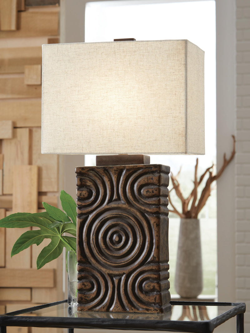 Heathbury Antique Brown Table Lamp - L235964