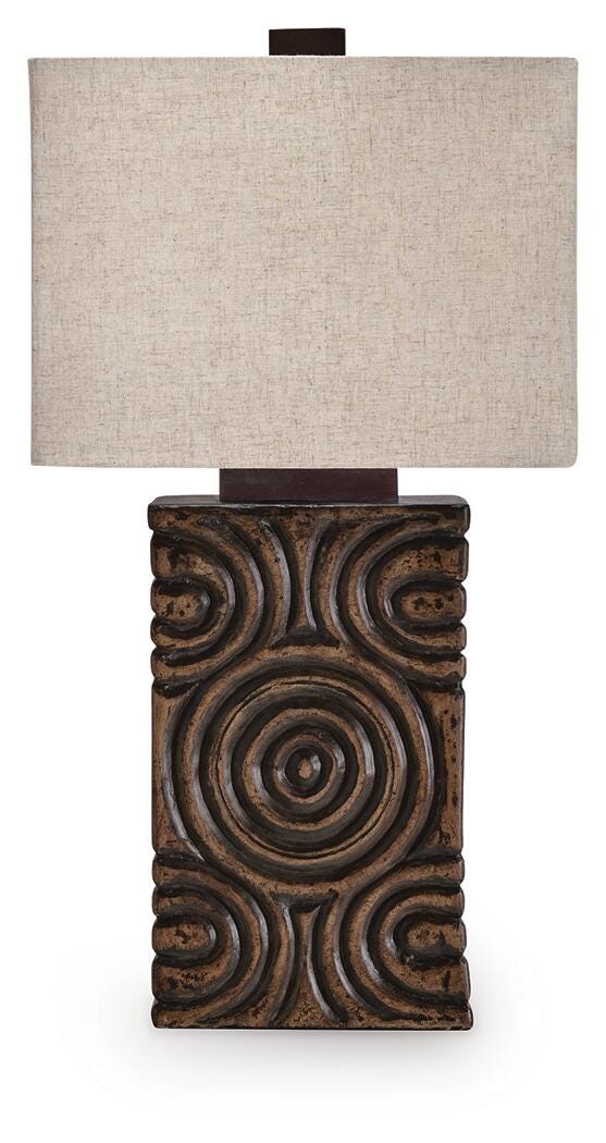 Heathbury Antique Brown Table Lamp - L235964