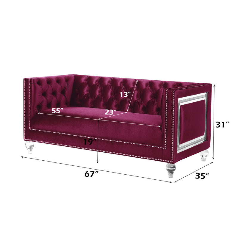 Heibero Loveseat W/2 Pillows (Same 56896) - LV01401