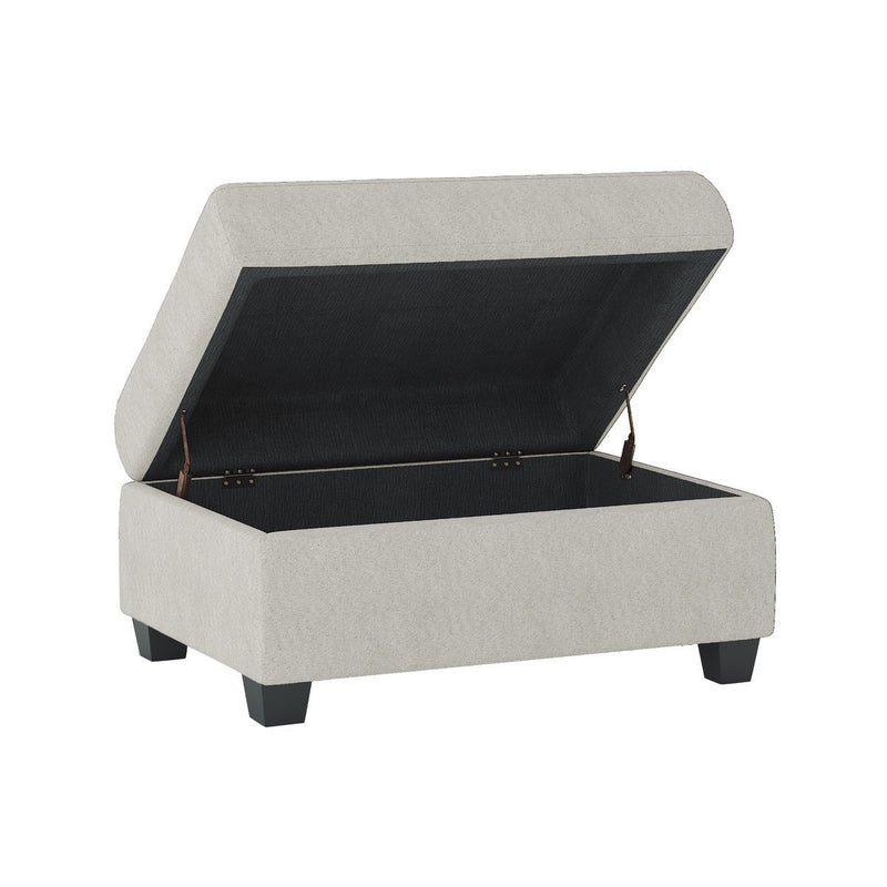 Heights Light Gray Reverisble Sectional with Storage Ottoman - Gate FurnitureOttoman