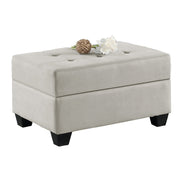 Heights Light Gray Reverisble Sectional with Storage Ottoman - Gate FurnitureOttoman