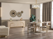 Helena Ivory 7 - Piece Dining Set - Gate FurnitureDining Room Set
