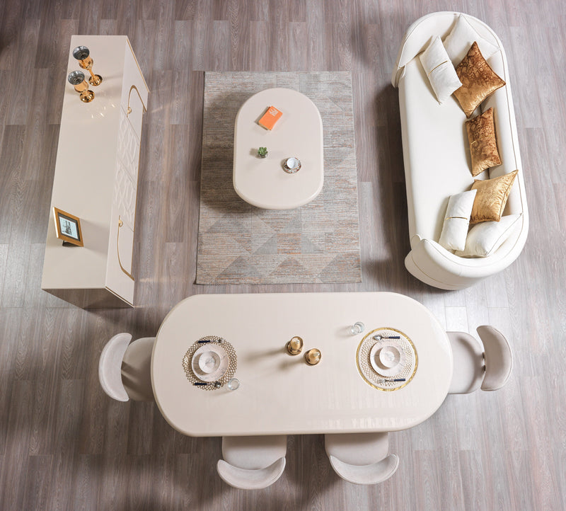 Helena Ivory Dining Server - Gate FurnitureServer