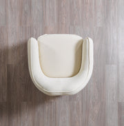 Helena Ivory Velvet Chair - Gate FurnitureAccent Chair