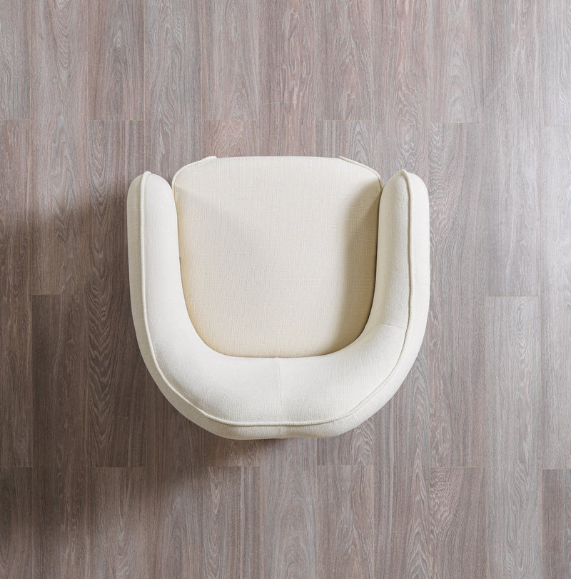 Helena Ivory Velvet Chair - Gate FurnitureAccent Chair